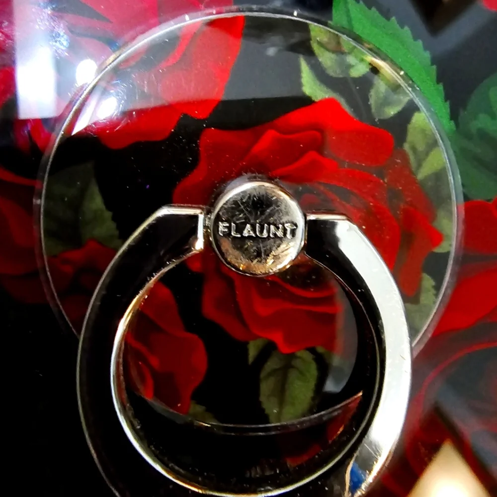 Flaunt Rose Print Square Case
